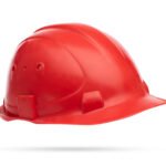 Plastic protective helmet for worker plastic-protective