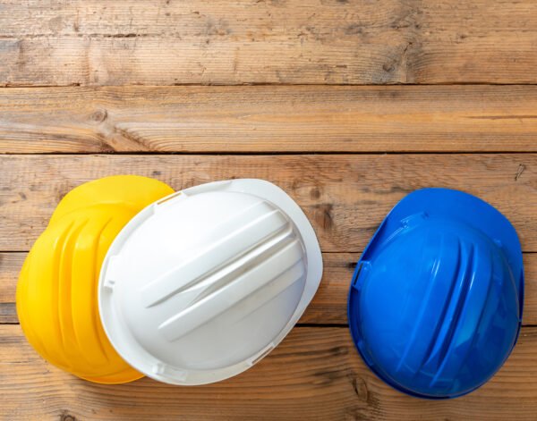 safety-helmets-white-blue-and-yellow-color